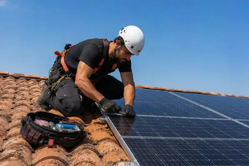 Maintenance et monitoring de panneaux solaires à Villeneuve-de-Marc