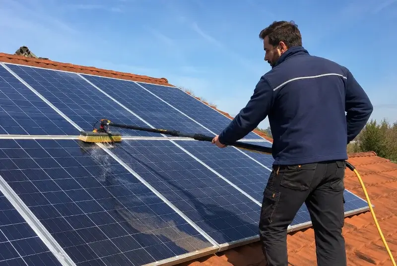 Nettoyage et entretien de panneaux solaires à Villeneuve-de-Marc